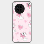 Cute Kitty Bliss Glass Case Cover For Vivo X90 5G