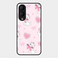 Cute Kitty Bliss Glass Case Cover For Vivo Y28 5G