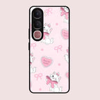 Cute Kitty Bliss Glass Case Cover For Vivo Y31 5G