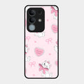 Cute Kitty Bliss Glass Case Cover For Vivo Y31 Pro 5G