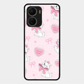 Cute Kitty Bliss Glass Case Cover For Vivo Y56 5G