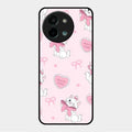 Cute Kitty Bliss Glass Case Cover For Vivo Y58 5G