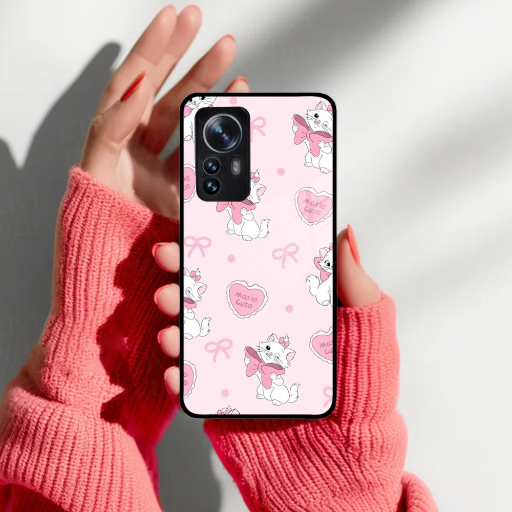 Cute Kitty Bliss Glass Case Cover For Redmi/Xiaomi