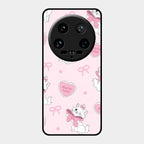 Cute Kitty Bliss Glass Case Cover For Xiaomi 14 Ultra