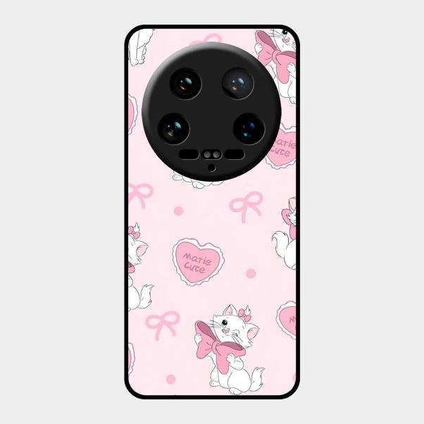 Cute Kitty Bliss Glass Case Cover For Xiaomi 14 Ultra