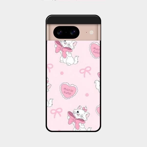 cute kitty bliss glossy metal case cover for Google Pixel 8 5G