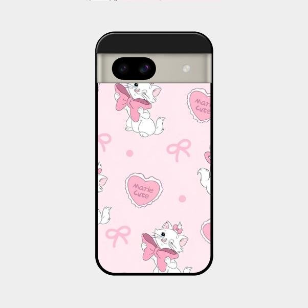 cute kitty bliss glossy metal case cover for Google Pixel 8A 5G