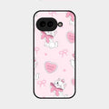 cute kitty bliss glossy metal case cover for Google Pixel 9A 5G
