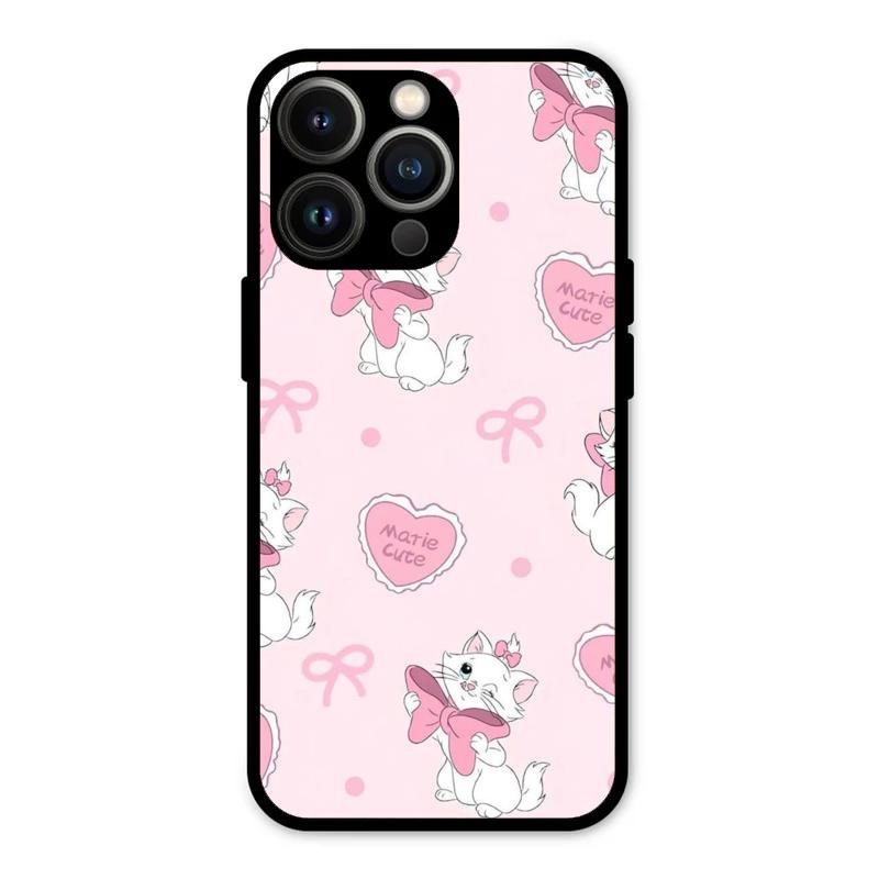 cute kitty bliss glossy metal case cover for iPhone 13 Pro Max