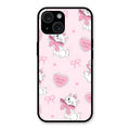 cute kitty bliss glossy metal case cover for iPhone 15