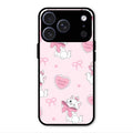 cute kitty bliss glossy metal case cover for iPhone 17 Pro