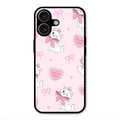 cute kitty bliss glossy metal case cover for iPhone 17