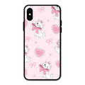 cute kitty bliss glossy metal case cover for iPhone XS