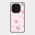 cute kitty bliss glossy metal case cover for iQOO 13 5G