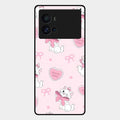 cute kitty bliss glossy metal case cover for iQOO 9 Pro 5G