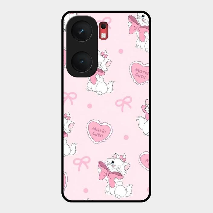 cute kitty bliss glossy metal case cover for iQOO Neo 9 Pro 5G