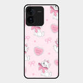 cute kitty bliss glossy metal case cover for iQOO Z9 5G