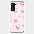 cute kitty bliss glossy metal case cover for iQOO Z9 Lite 5G
