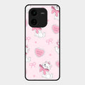 cute kitty bliss glossy metal case cover for iQOO Z9X 5G