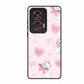 cute kitty bliss glossy metal case cover for Motorola Edge 50 Fusion 5G