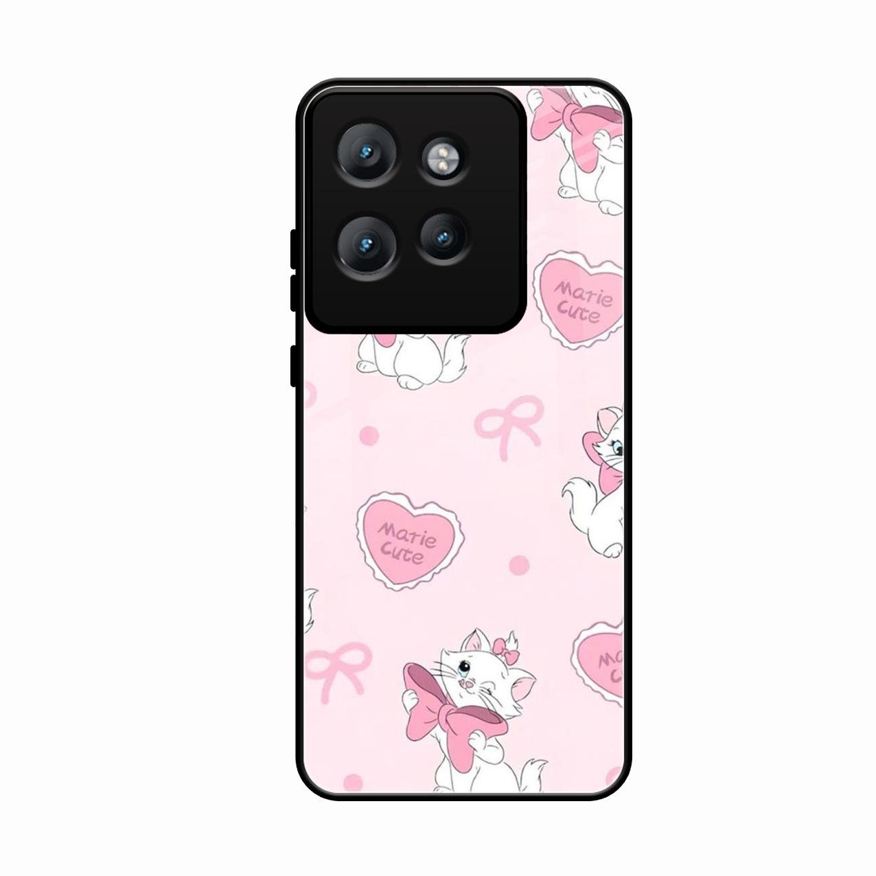 cute kitty bliss glossy metal case cover for Motorola Edge 50