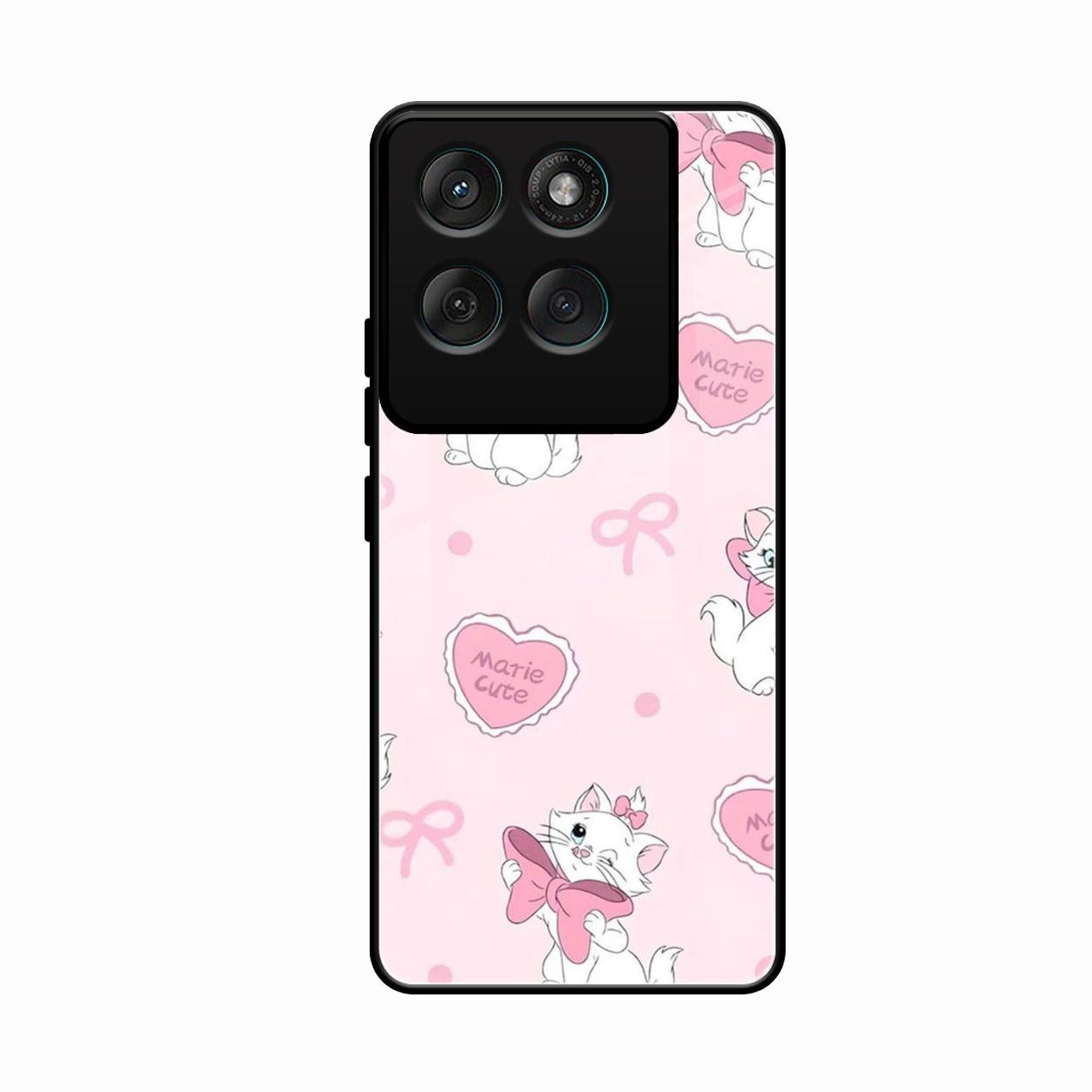 cute kitty bliss glossy metal case cover for Motorola Edge 60 Pro 5G