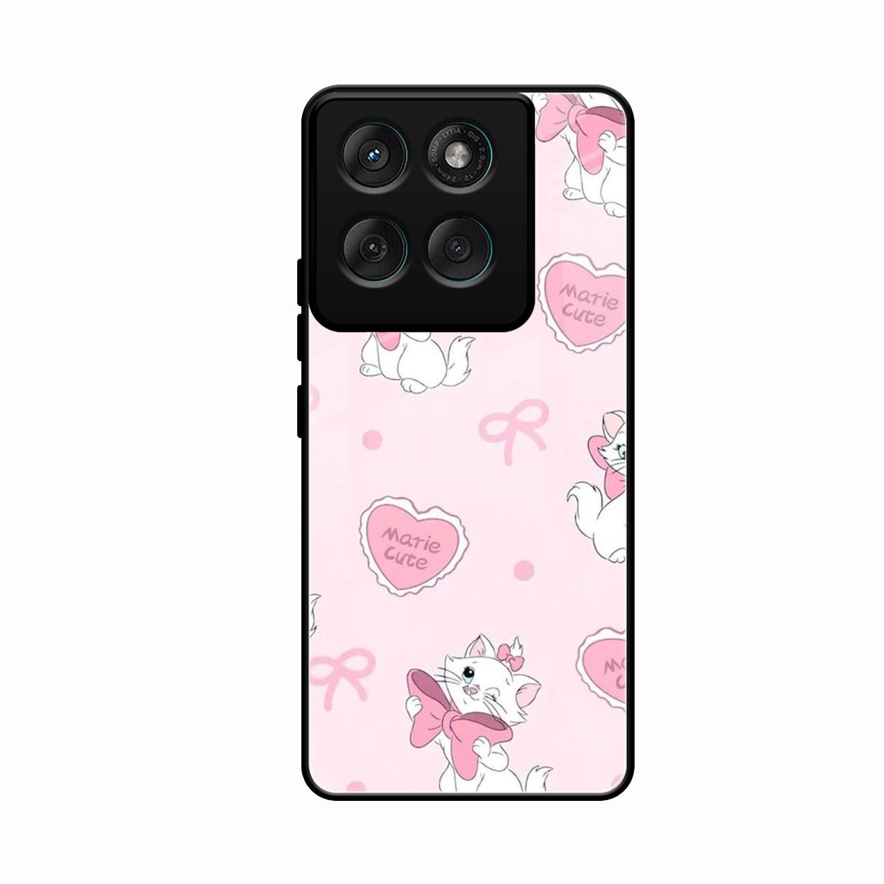 cute kitty bliss glossy metal case cover for Motorola Edge 60 Stylus 5G