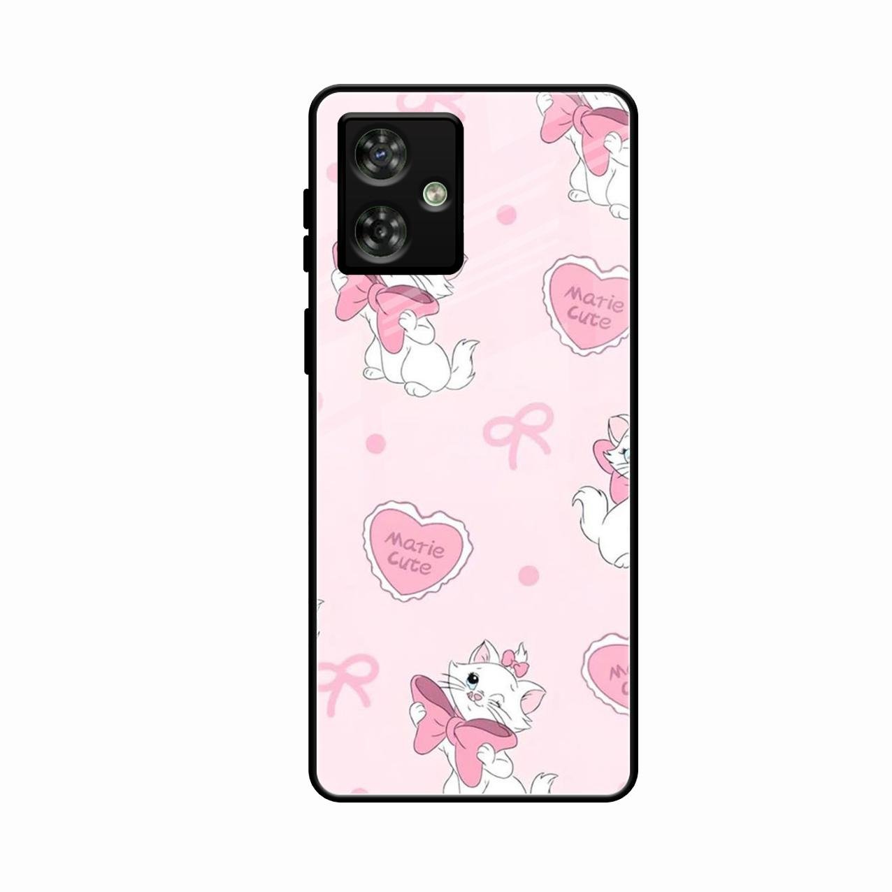 cute kitty bliss glossy metal case cover for Motorola G64 5G