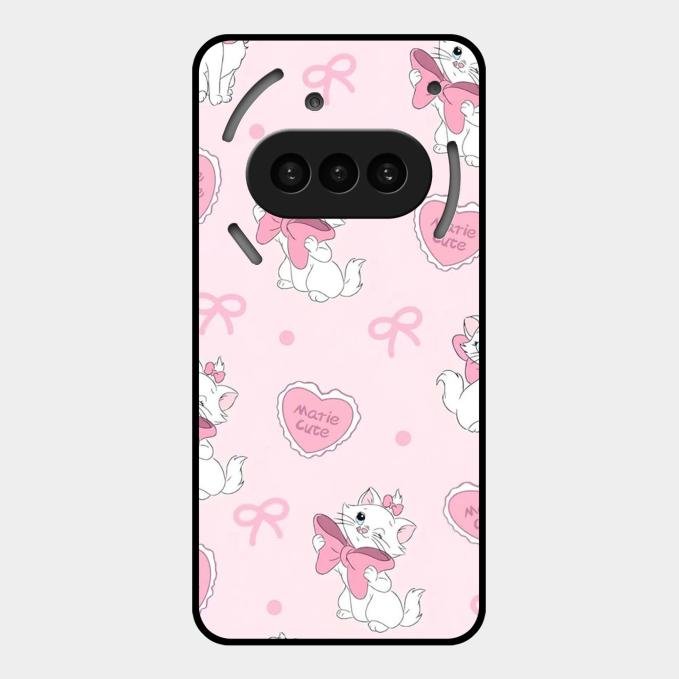 cute kitty bliss glossy metal case cover for Nothing Phone 3A 5G