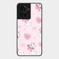 cute kitty bliss glossy metal case cover for Oneplus 10R 5G