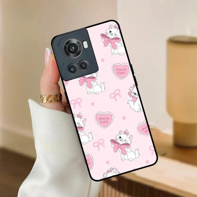 Cute Kitty Bliss Glossy Metal Case Cover For OnePlus - ShopOnCliQ
