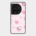 cute kitty bliss glossy metal case cover for Oneplus 12 5G