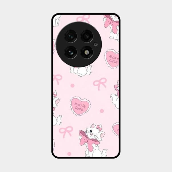 cute kitty bliss glossy metal case cover for Oneplus 13 5G