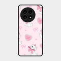 cute kitty bliss glossy metal case cover for Oneplus 13R 5G
