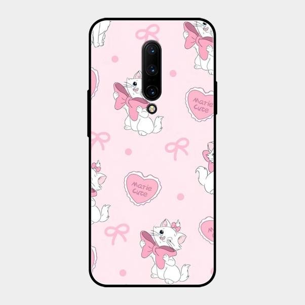cute kitty bliss glossy metal case cover for Oneplus 7 Pro