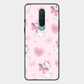 cute kitty bliss glossy metal case cover for Oneplus 8