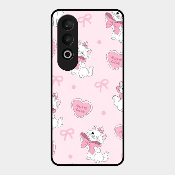 cute kitty bliss glossy metal case cover for Oneplus Nord Ce 4 5G