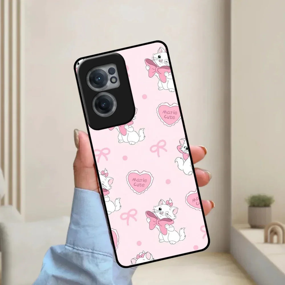 Cute Kitty Bliss Glossy Metal Case Cover For OnePlus - ShopOnCliQ