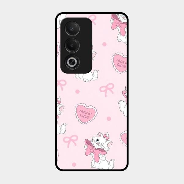 cute kitty bliss glossy metal case cover for Oppo A3 Pro 5G