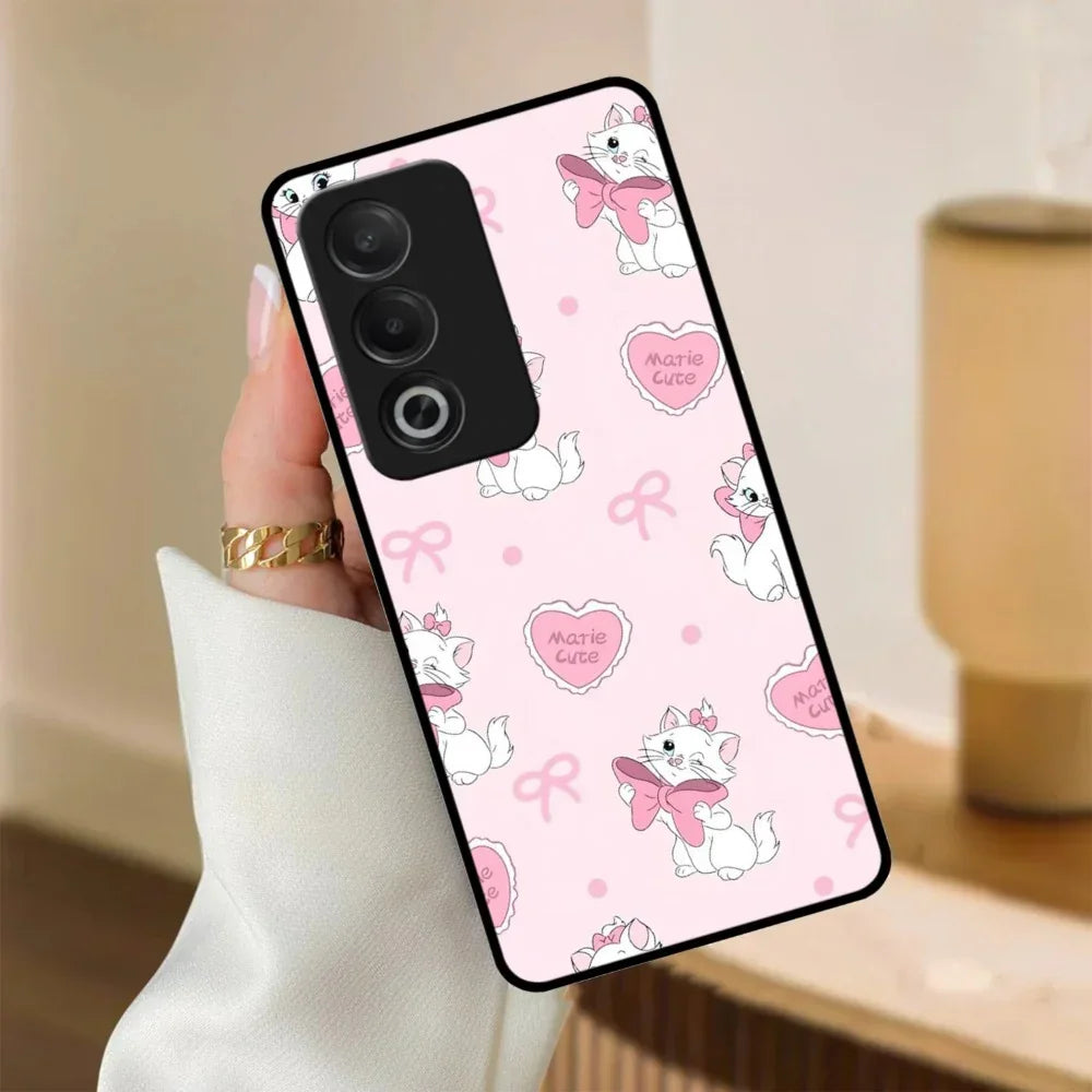 Cute Kitty Bliss Glossy Metal Case Cover For Oppo - ShopOnCliQ