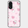 cute kitty bliss glossy metal case cover for Oppo A78 5G
