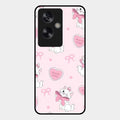 cute kitty bliss glossy metal case cover for Oppo A79 5G