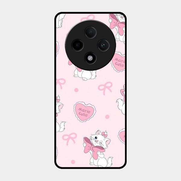 cute kitty bliss glossy metal case cover for Oppo F27 Pro Plus 5G