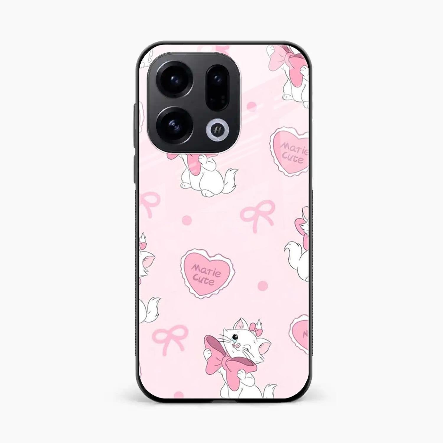 cute kitty bliss glossy metal case cover for Oppo Find X9 5G