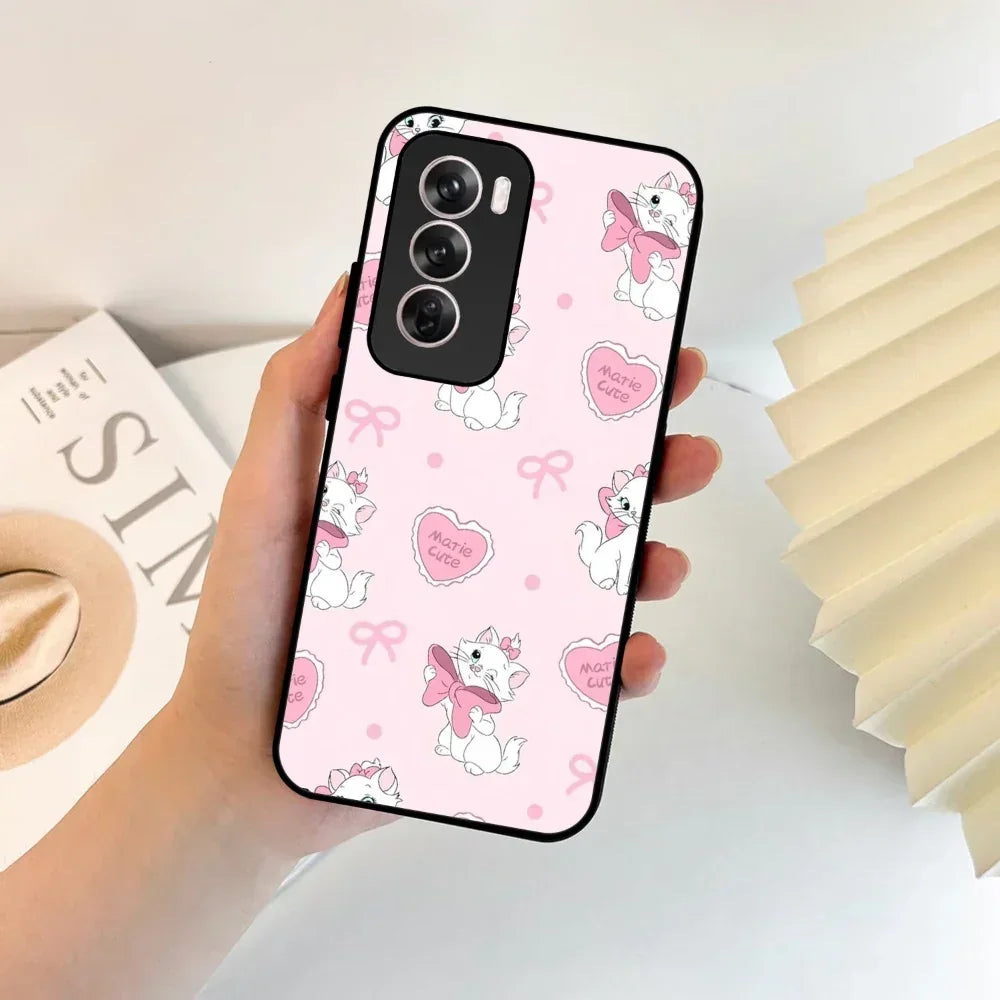 Cute Kitty Bliss Glossy Metal Case Cover For Oppo - ShopOnCliQ