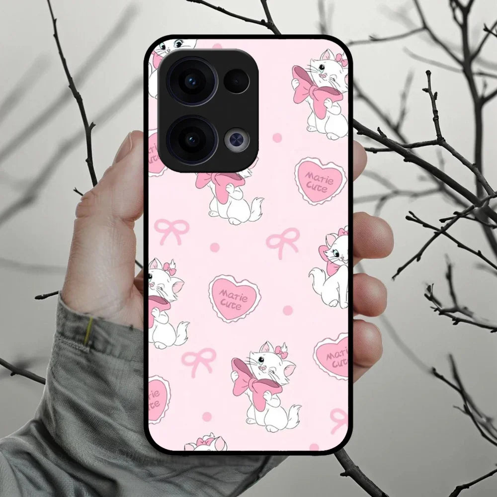Cute Kitty Bliss Glossy Metal Case Cover For Oppo - ShopOnCliQ