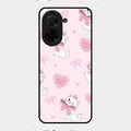 cute kitty bliss glossy metal case cover for Poco C71
