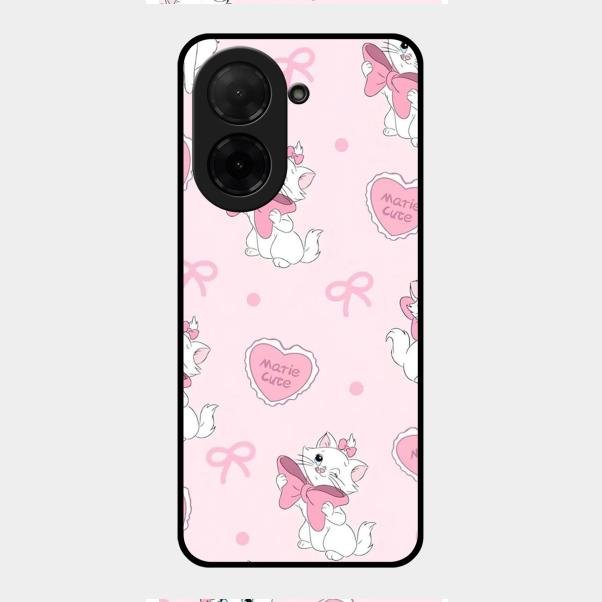 cute kitty bliss glossy metal case cover for Poco C71