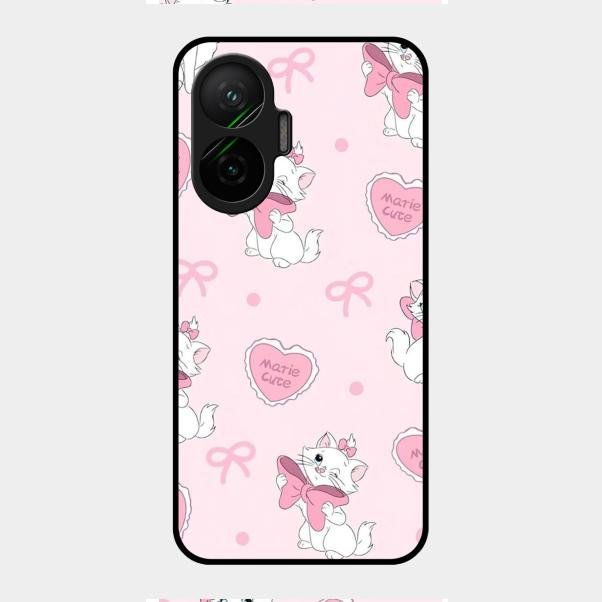 cute kitty bliss glossy metal case cover for Poco F7 5G