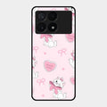 cute kitty bliss glossy metal case cover for Poco X6 Pro 5G
